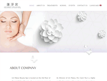 Tablet Screenshot of linpalacebeautyspa.com